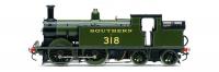 R30418 Hornby SR M7 Class 0-4-4 Steam Loco number 318 in SR Maunsell Green